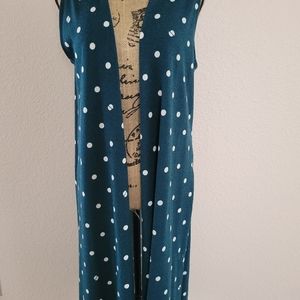 Lularoe Polka Dot Teal Joy / Medium